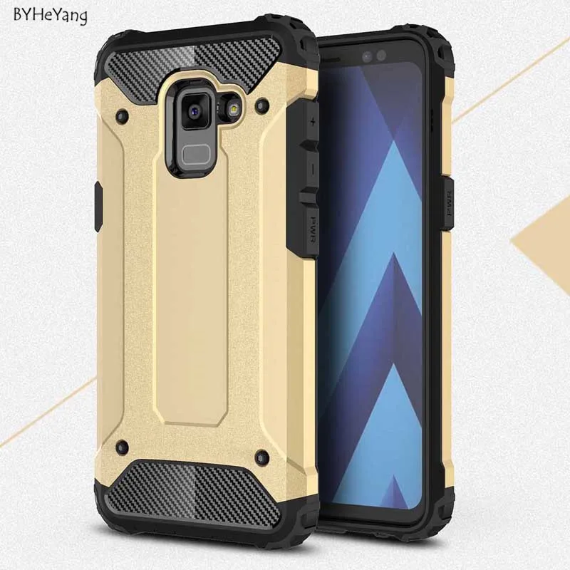 Чехол BYHeYang для Samsung Galaxy A8 2018 силиконовый противоударный тонкий жесткий