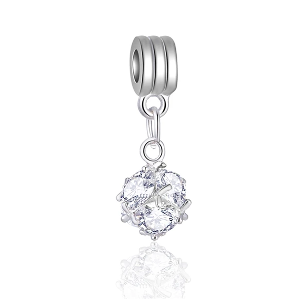 Style 40 Горячая мода хрустальные цветы Корона сглаза сердца Микки DIY бусины подходят Pandora талисманы браслеты и браслеты для женщин ювелирные изделия подарок - Цвет: Style 40