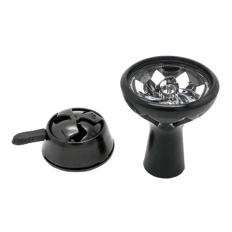 GlassTobacco чаша и черный уголь держатель одной ручкой набор для кальяна/Sheesha/Chicha/Narguile аксессуары SH-002