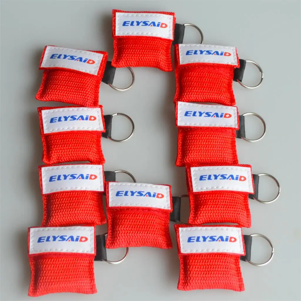 

40pcs ELYSAID CPR Resuscitator Mask One-way Valve For First Aid CPR Training Rescue Face Shield