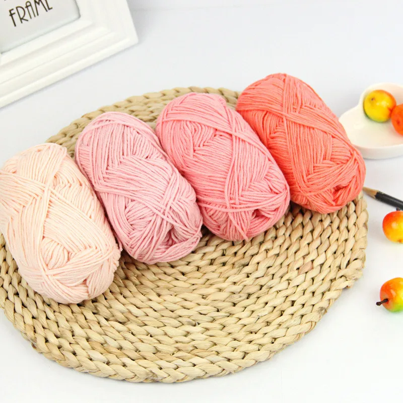 KOKNIT пряжа для ручной вязки Детская молочная хлопковая волокно бархатная ручная