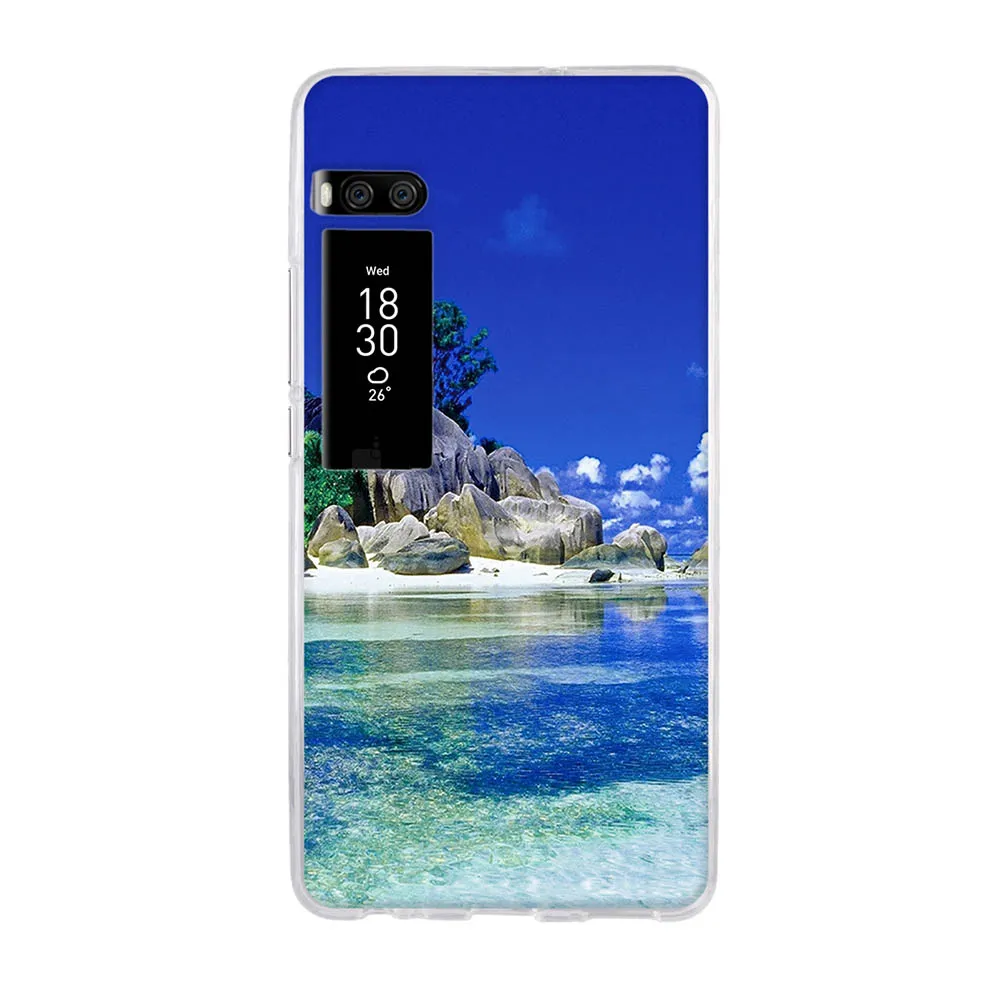 Чехол из ТПУ для Meizu Pro 7 Plus мягкий силиконовый чехол Pro7 задняя крышка телефона с