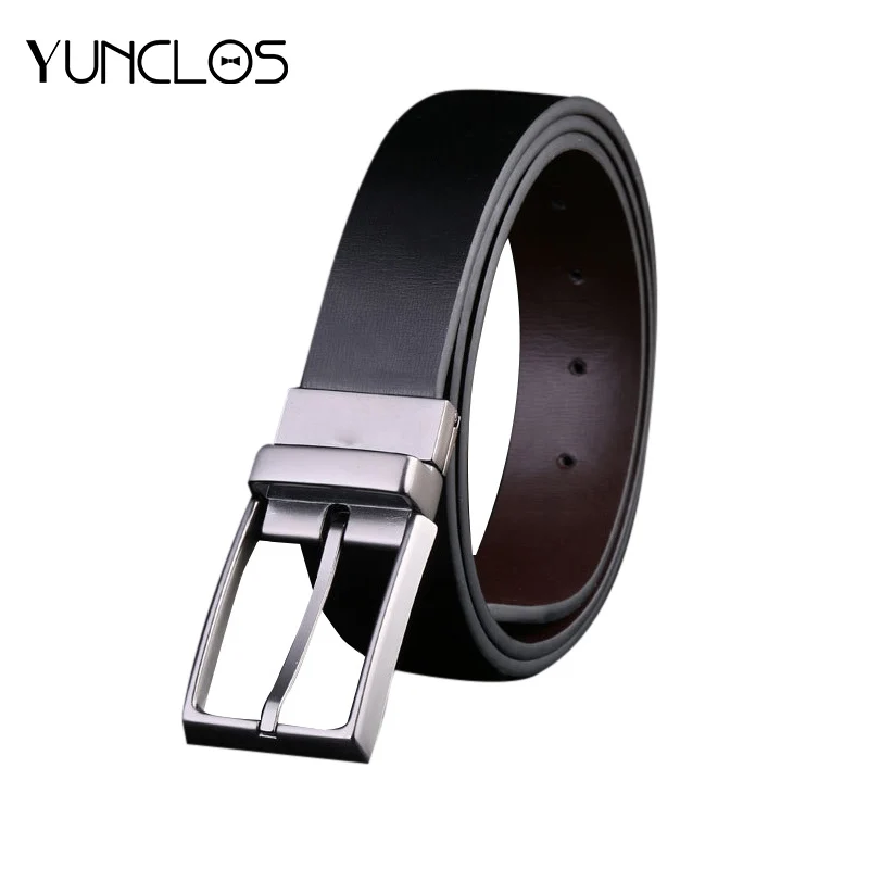 

YUNCLOS Vintage Leather Belt for Men High Quality Genuine Leather Belt for Men Luxury Ceinture Homme Military Style Waist Belts