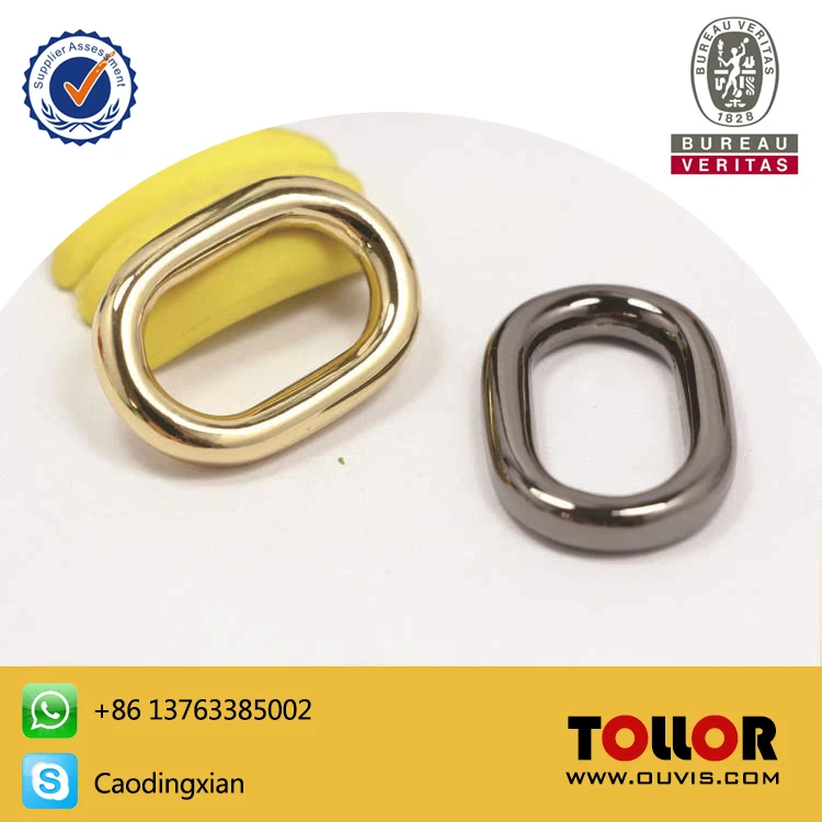 

High Quality Bag Parts Oval Ring For Handbag Die-casting Zinc Alloy DIY O Ring Egg Buckle Hardware Luggage Travel Accessories