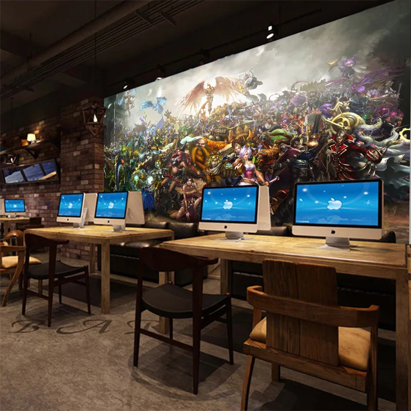 3d обои для рабочего стола в стиле &quotЛига Легенд&quot|backdrop wallpaper|mural wallpaperwallpaper mural |