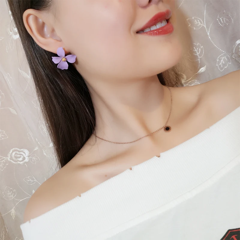 Женские акриловые серьги гвоздики 12 видов|Серьги-гвоздики| |