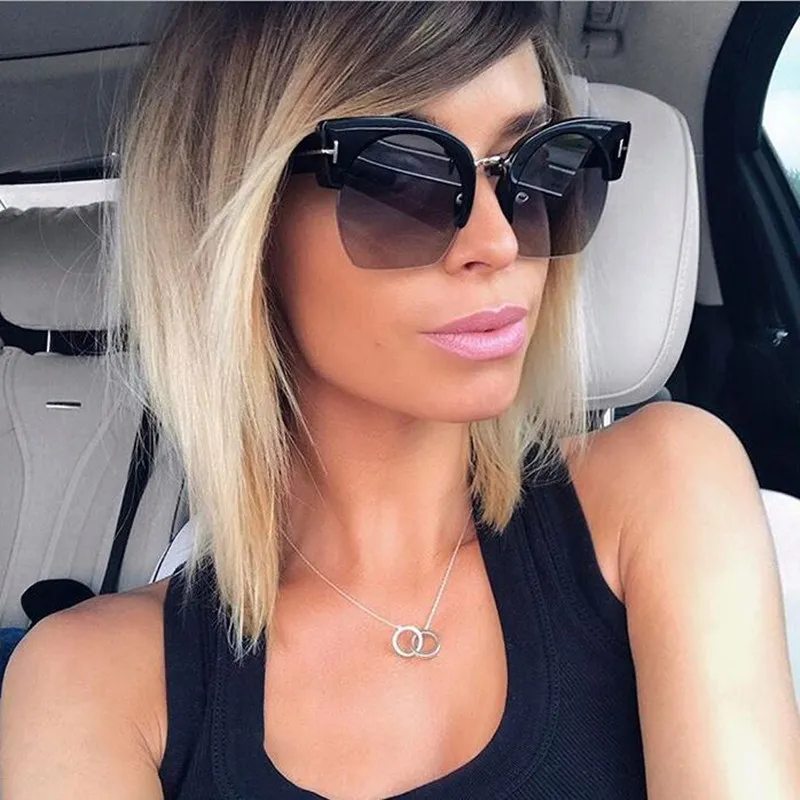 REALSTAR 2018 модные темные очки Tom Для женщин Роскошные Брендовая Дизайнерская обувь