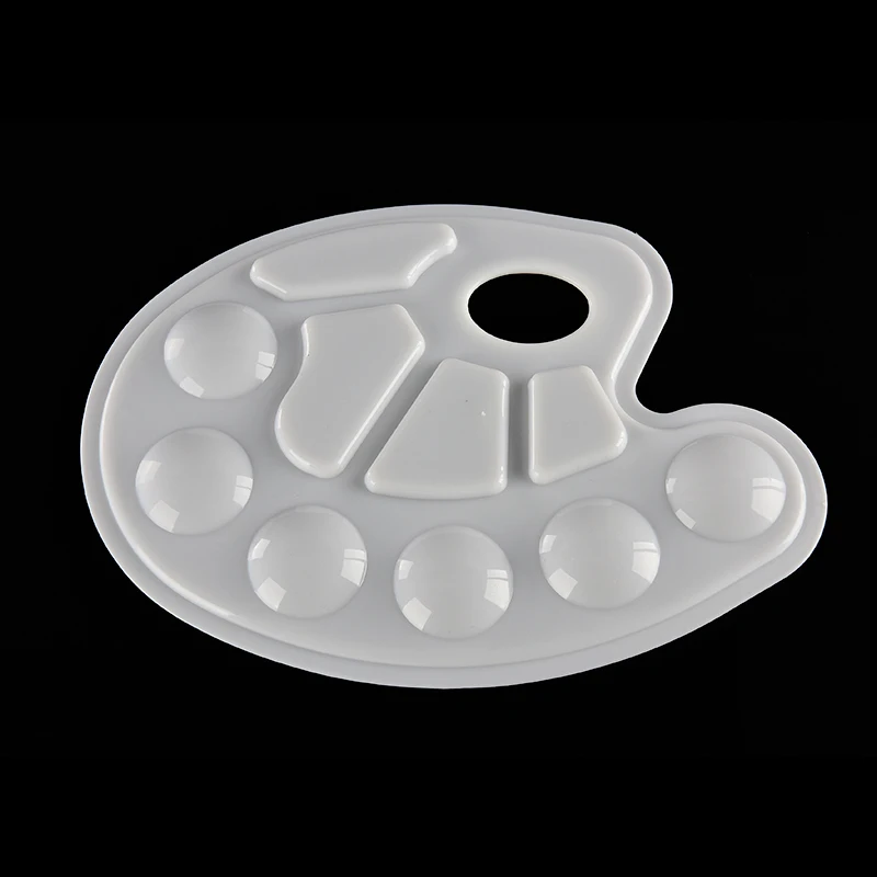Белая поддон для рисования новый дизайн в 10 лунок с отверстием большого пальца