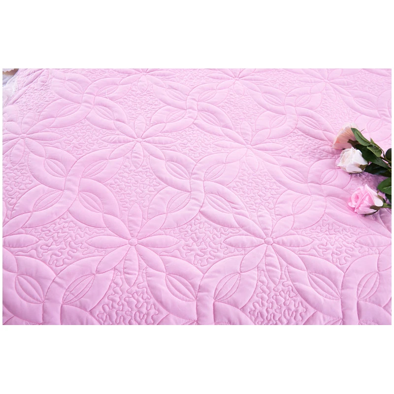 ROMORUS красивый розовый фиолетовый белый стеганый кружевной декоративный чехол