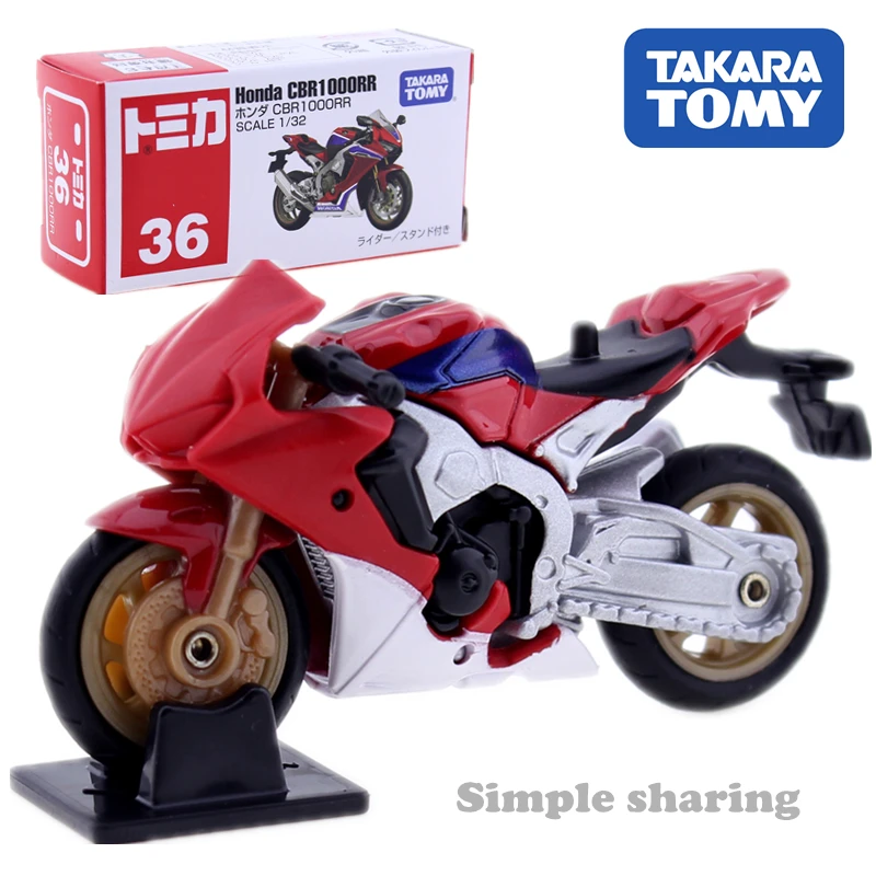 Takara Tomy Tomica No.36 Honda CBR1000RR 1/32 популярный Забавный комплект моделей мотоцикла литые