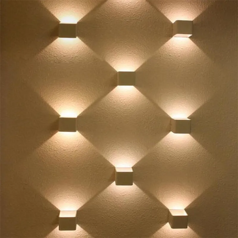 110 В 220 в 3 Вт Алюминиевая СВЕТОДИОДНАЯ настенная лампа светильник Arandela Lamparas De paras