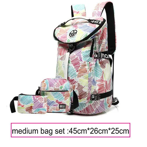 medium Graffiti 36L дорожный рюкзак для ноутбука, женский рюкзак, школьные сумки для девочек-подростков, цветочный принт, rugzak back pack kippling, женский рюкзак - Цвет: medium Graffiti