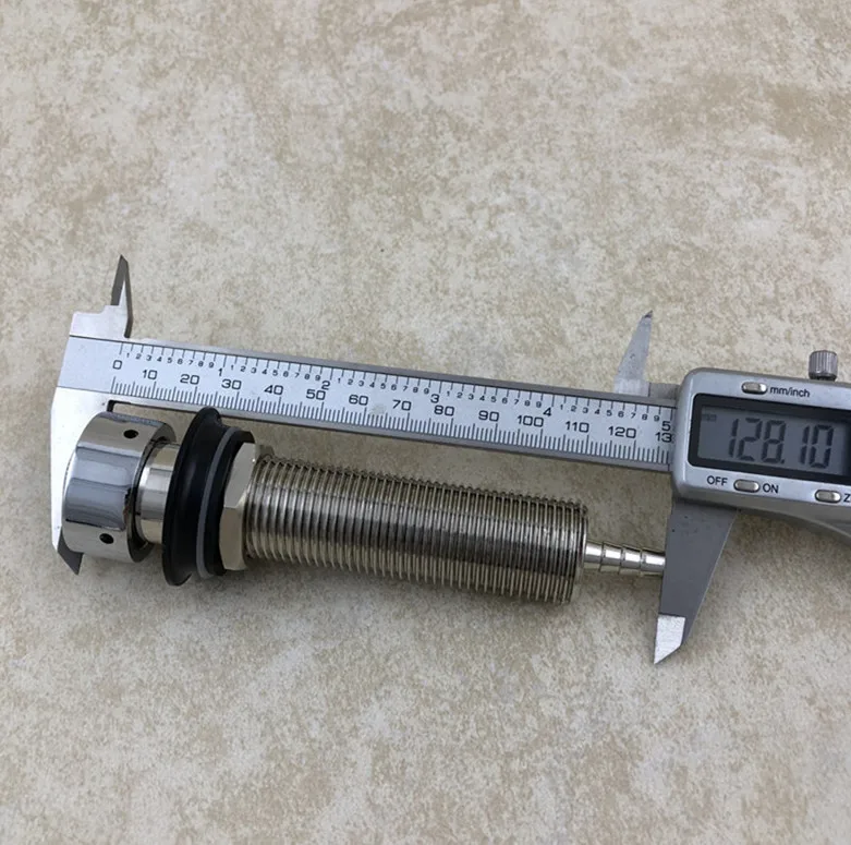 128mm Пивной кран Kegerator кран черновик хвостовик для пива охлаждения катушки доморощенного, пивной ниппель узел хвостовика бар аксессуар - Цвет: 128mm