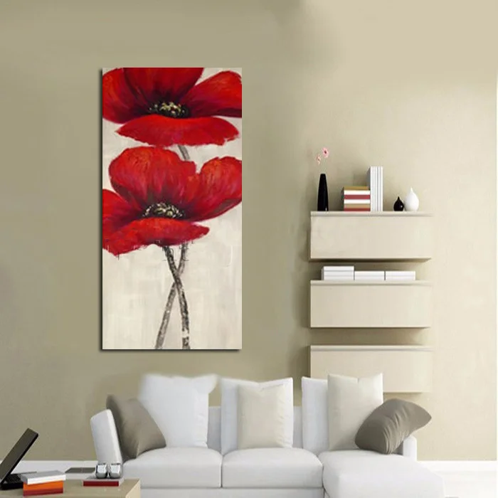 

Free Shipping Hand-painted Oil Painting Beautiful Canvas Flower Animal abstract art Oil Painting Picture On Canvas