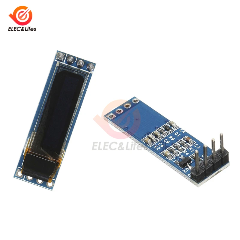Модуль OLED дисплея 0 69 дюйма 96*16 ЖК экран SPI для Arduino AVR STM32 интерфейс IIC SSD1306|Детали и