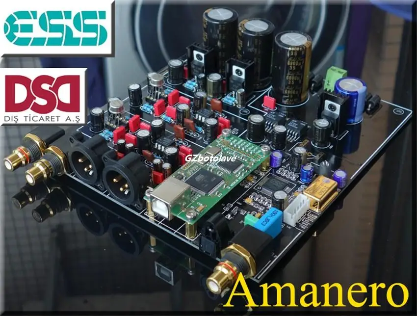 Новинка HiFi ES9028PRO ES9038PRO + XMOS U208 USB DAC 32Bit/384K DSD 64/128/256 XLR выход Talema трансформаторы