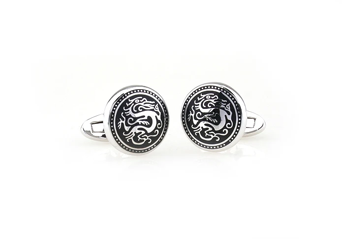 Оригинальные мужские блестящие винтажные запонки из медного материала