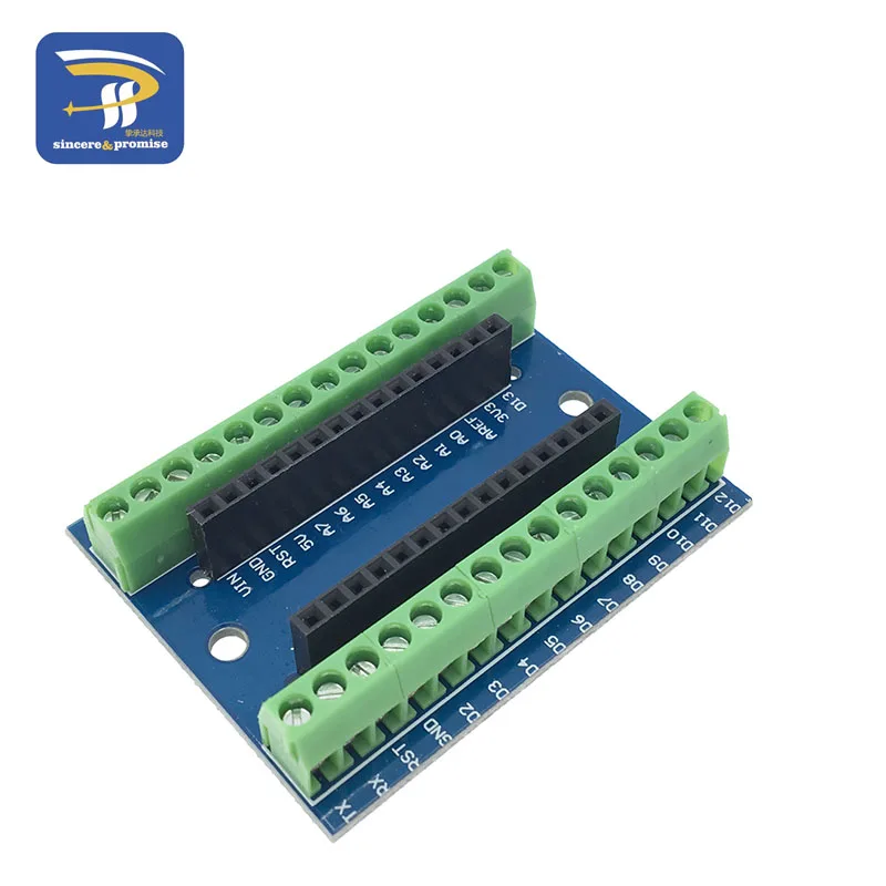 Expansion Board NANO V3.0 3,0 контроллер клеммный адаптер плата расширения NANO IO Shield простая Плата расширения для Arduino AVR ATMEGA328P - Цвет: Expansion Board