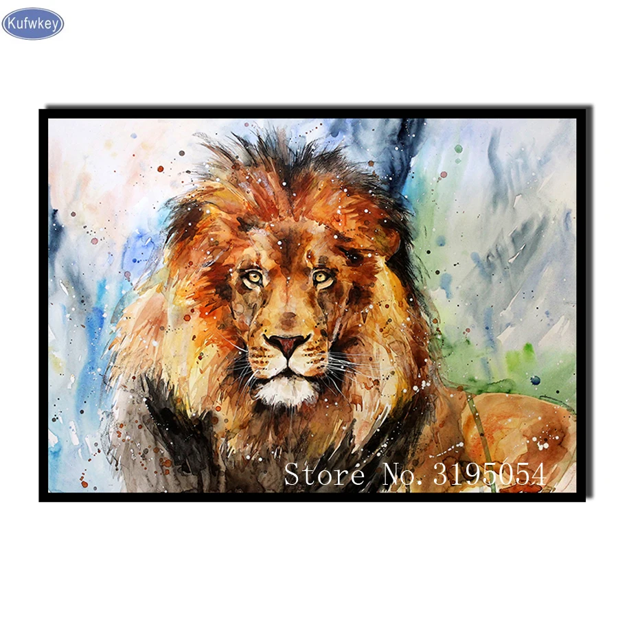 

5D DIY Алмазная мозаика вышивка Лев искусство алмазная живопись распродажа полный квадратный Стразы Вышивка крестиком домашний декор алмазн...