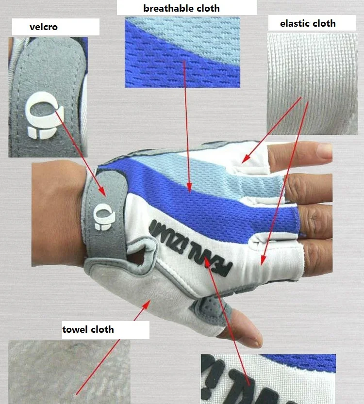 1 пара гелевых перчаток для велосипеда перчатки горного противоскользящий гель