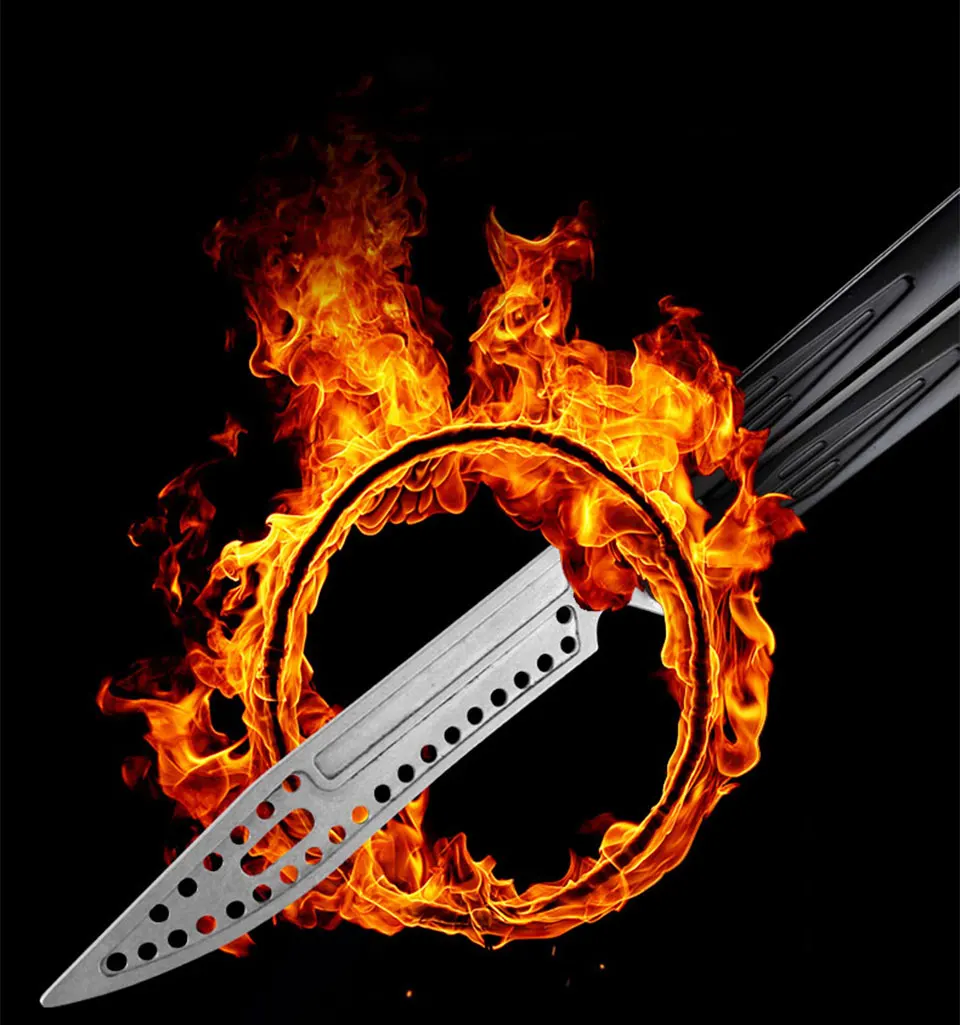 Balisong CSGO бабочка в ноже складной нож Karambit CS все-сталь Портативный без острых начинающих косы обучение практическая инструменты