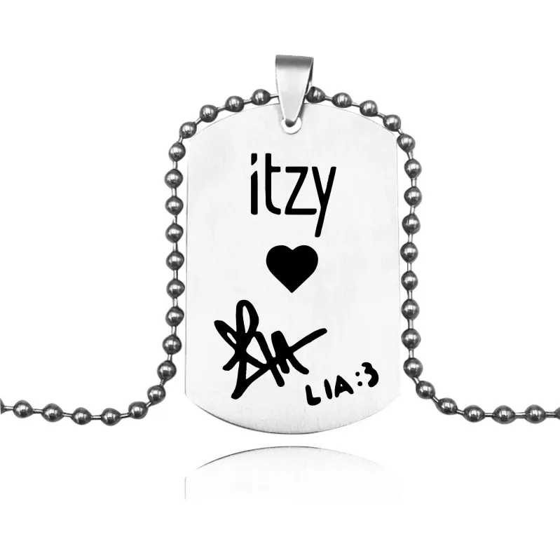 Ожерелье ITZY с подвеской в стиле KPOP для корейской группы девушек ожерелья из