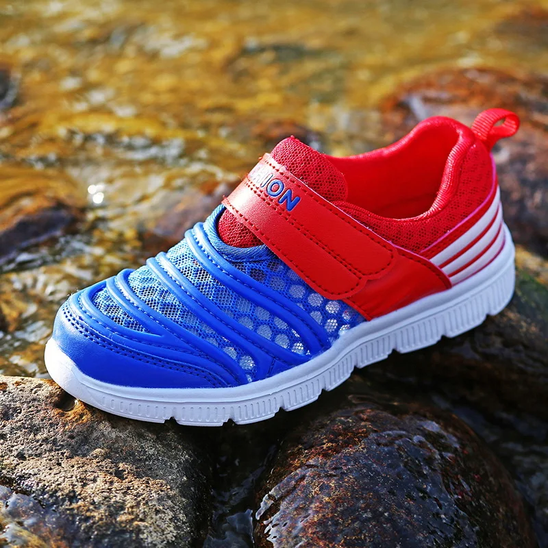 Новинка лета 2019 детская обувь из сетчатого материала дышащая Спортивная