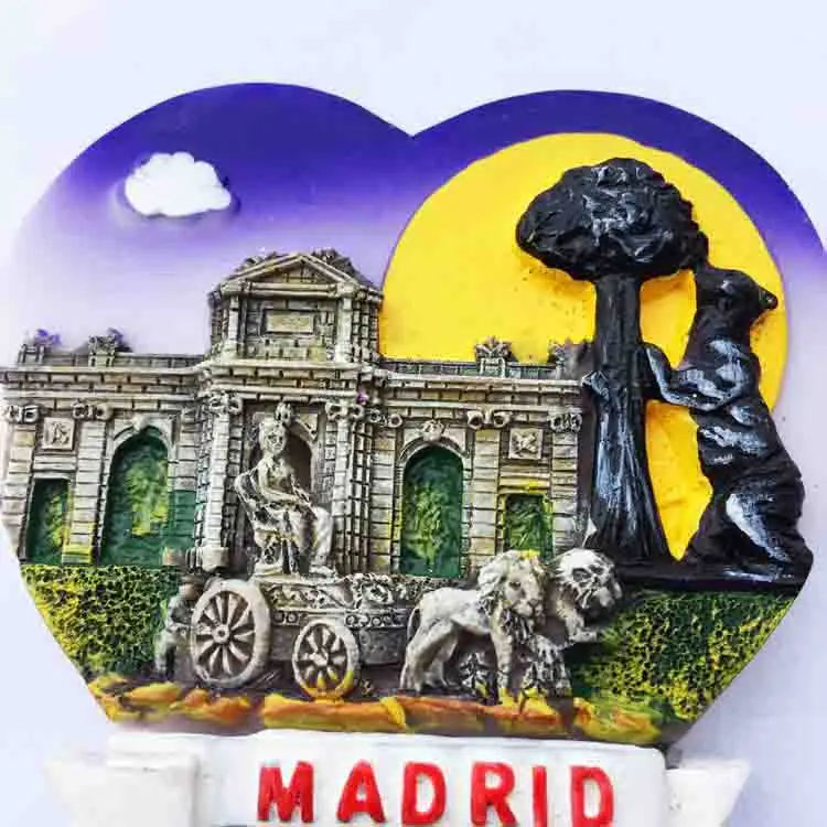 Магнитные наклейки в форме сердца из Испании и Мадрида|Магниты на холодильник| |