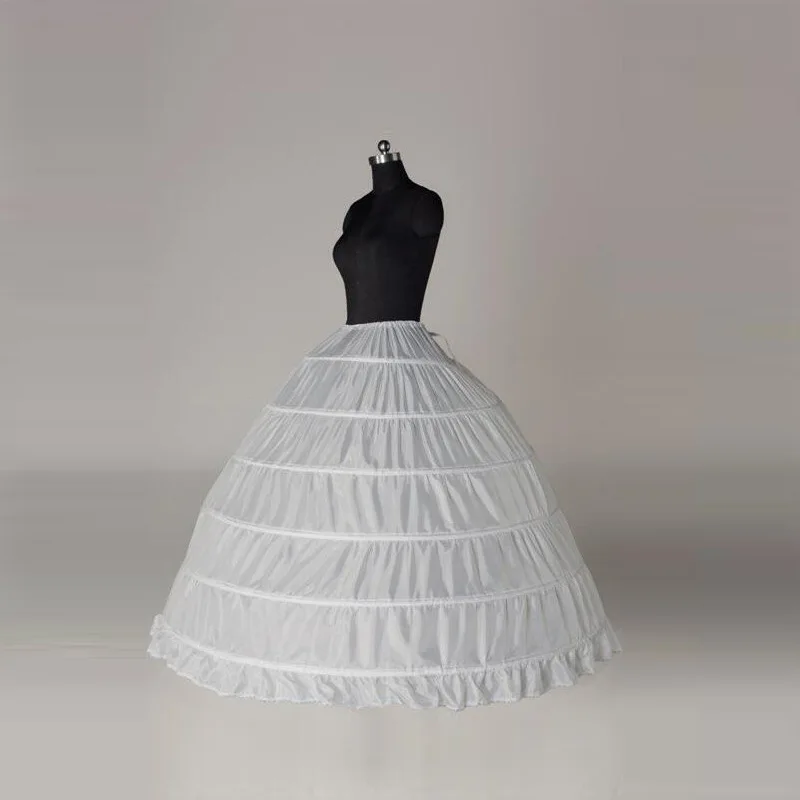 Свадебные аксессуары Петтикот Vestido Longo бальное платье кринолин нижняя юбка 6