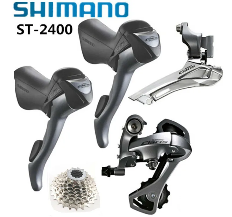 Shimano кларс 2400 Groupset 2x8 speed Road Bike 4 шт. комплект кассета + задний переключатель