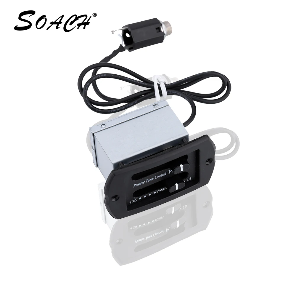 Двухдиапазонный эквалайзер для гитары укулеле тюнер с универсальным звуком