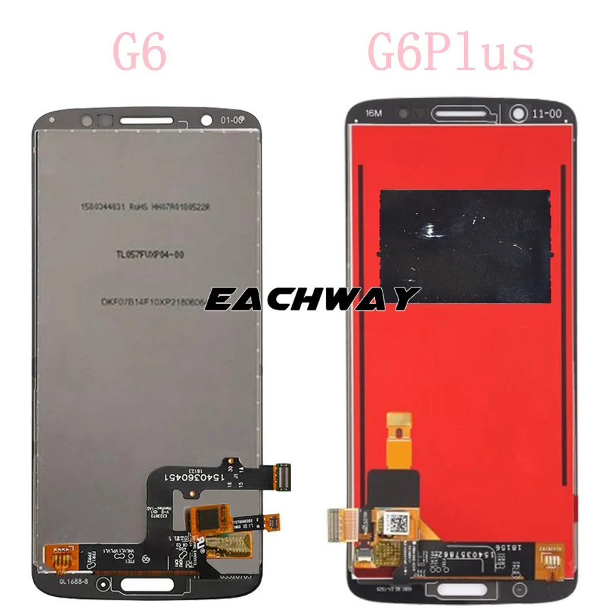 ЖК дисплей 5 93 ''для Moto G6 Plus с сенсорным экраном дюйма дигитайзер g6 play рамкой для