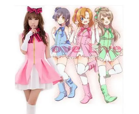 Anime Love Live! Kousaka Honoka/Umi Sonoda/Minami Kotori Cosplay Costume Live Start Dash!! Theatrical Clothes |