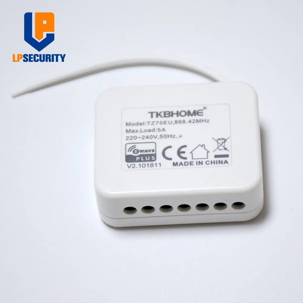 Z-wave plus TKB Home TZ75 модуль контроллера рольставни умный модуль переключатель с определением положения 100-240 В Входное напряжение