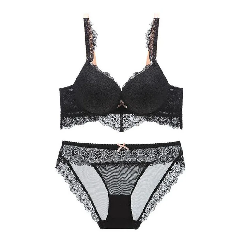 Комплект кружевного нижнего белья с чашками пуш-ап 4 цвета | Женская одежда