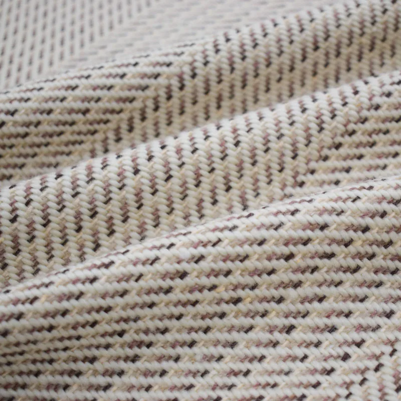 Новинка 2018 модная твидовая ткань абрикосового цвета для платья пальто тканевая