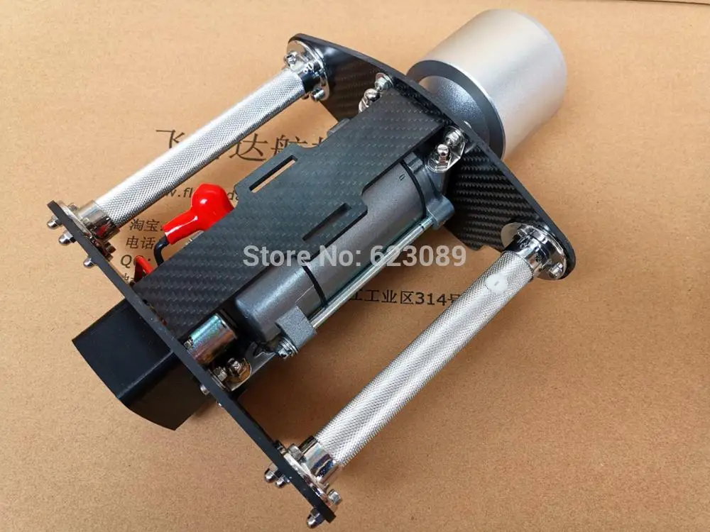 carbon fiber version Электрический стартер для RC бензинового двигателя 76 мм супер размер стартовый колпачок подходит для 30-250CC самолета - Цвет: carbon fiber version