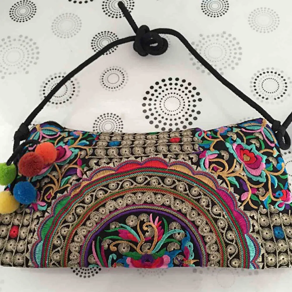 Винтажная вышитая национальная трендовая Этническая сумка ручной работы