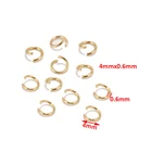 100 шт. золотые кольца из нержавеющей стали 304 для изготовления ювелирных изделий, браслетов, аксессуаров для самостоятельного ремонта