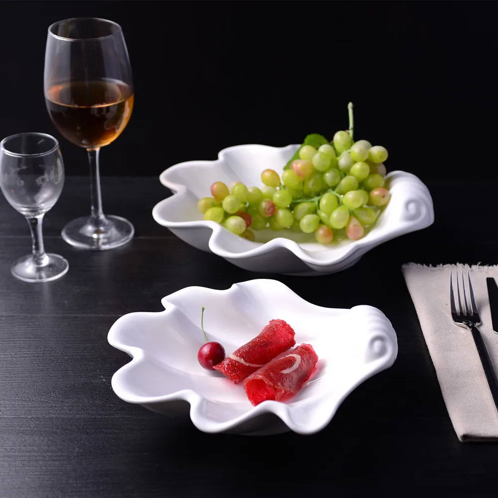 Керамическая сервировочная чаша креативная декоративная Фарфоровая столовая