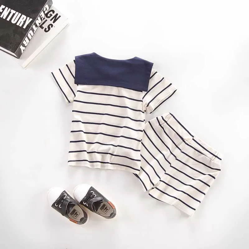 MILANCEL Baby Clothes Set Boys Striped Tops Skirt Shorts 2 Pcs Girls Clothing Toddler Boy Summer | Детская одежда и обувь