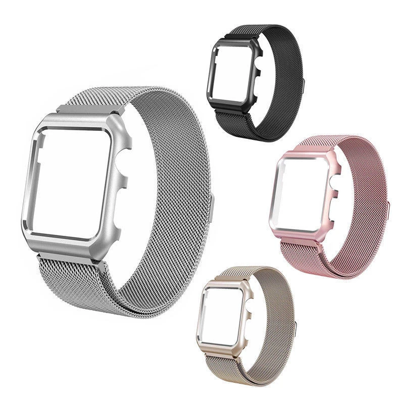 Чехол + ремешок для Apple Watch группа 42 мм 38 iwatch серии 3/2/1 браслет наручные