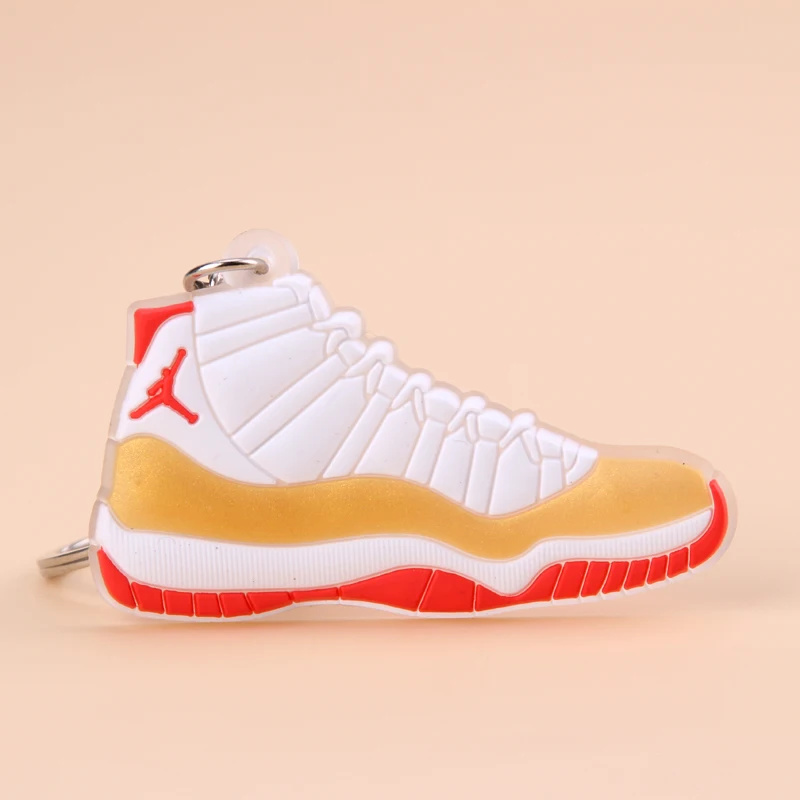 Брелок новые экзотические мини Jordan 11 ретро обуви ключевая цепь Для мужчин и Для женщин детские подарочные брелки на баскетбольных кроссовок ключ держатель porte Clef - Цвет: Picture Color6