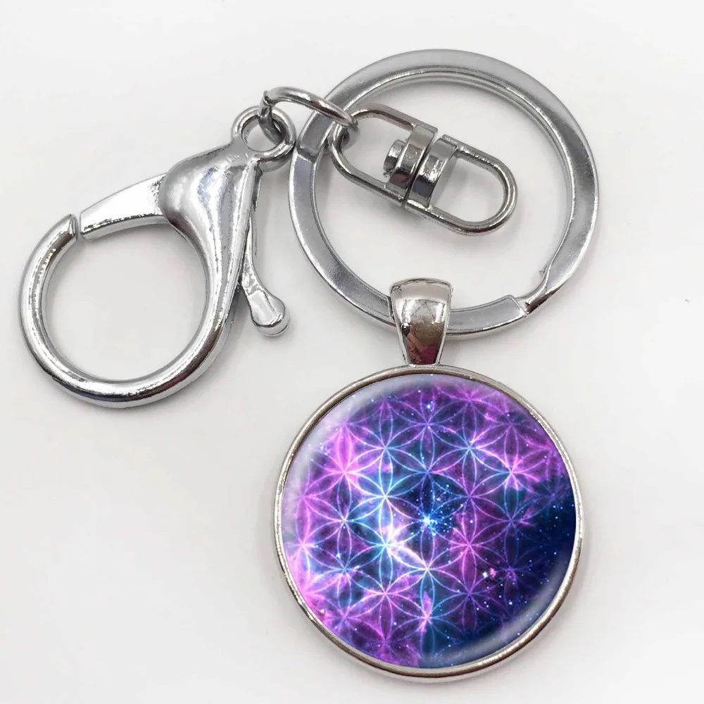 Оптовая продажа фото ожерелье фиолетовая фотография чакры Священная Геометрия