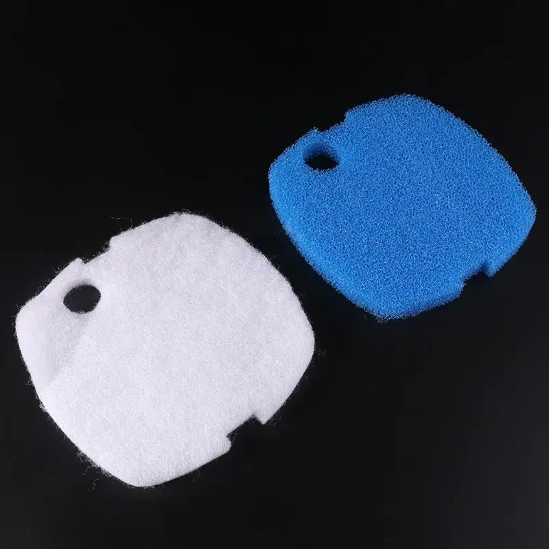 

10pcs Aquarium Filter Pads for SUNSUN HW-302/505A Canister Filter Cask White+Blue Sponge Filter Pads