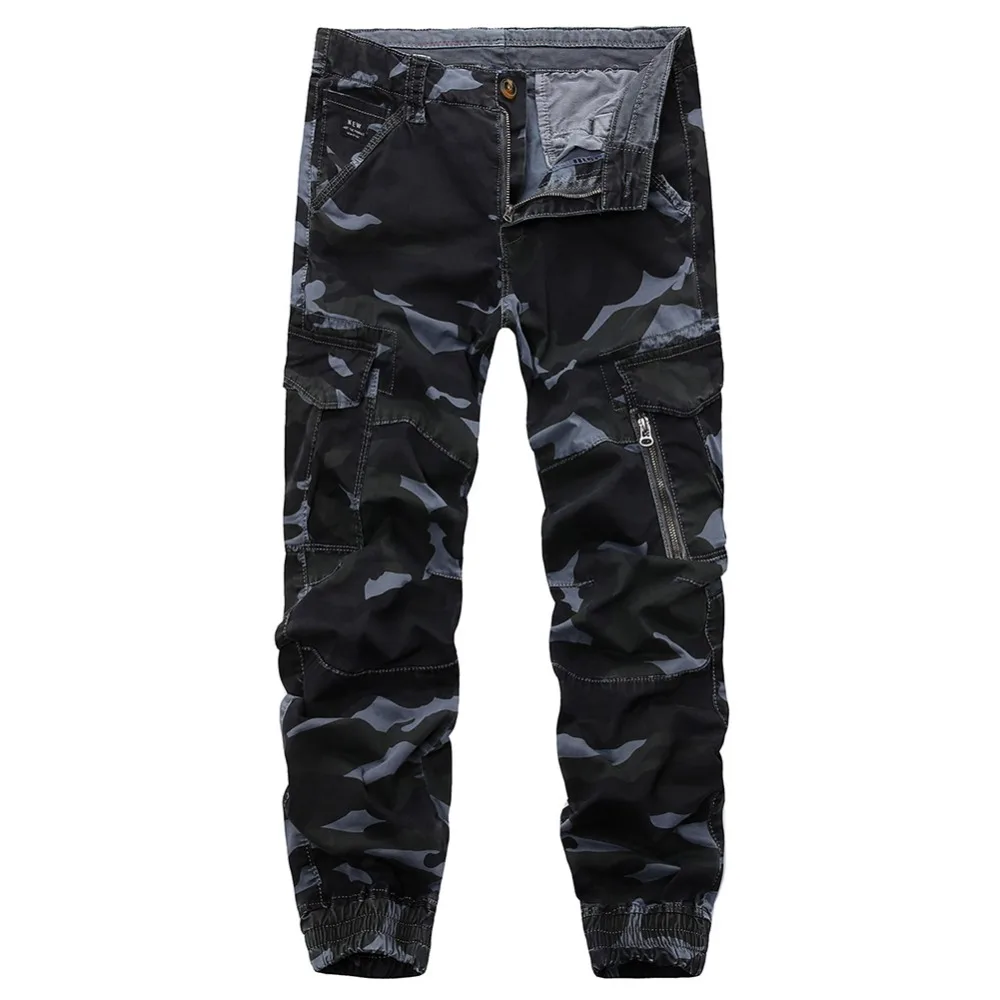 Брюки мужские камуфляжные в стиле хип хоп с несколькими карманами|Повседневные