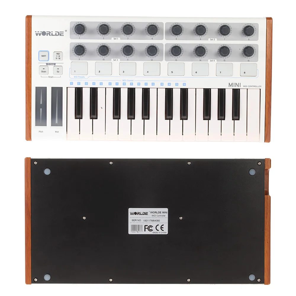 На выбор ультра-Портативный Мини-профессиональные 25-ключ USB MIDI Drum и контроллер клавиатуры