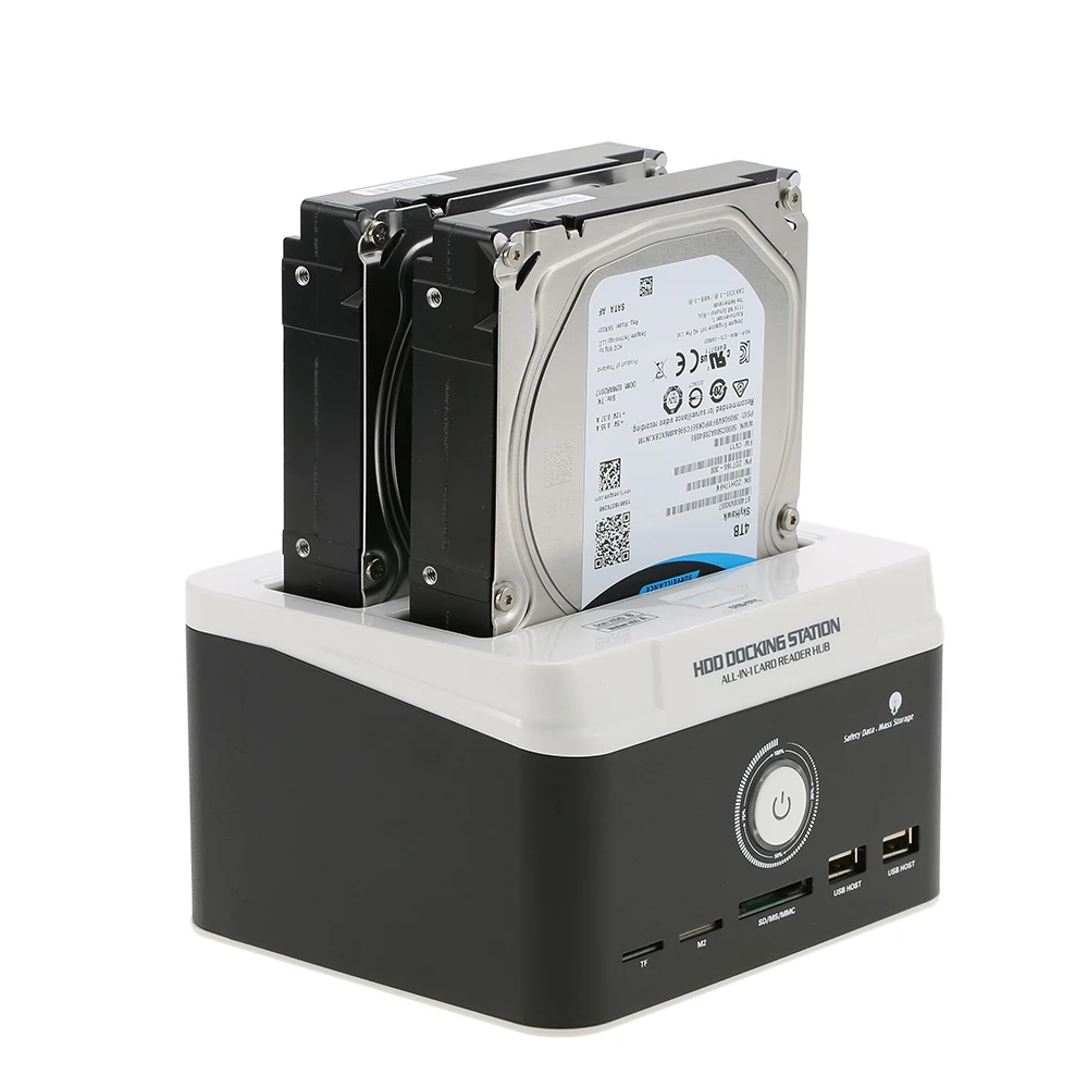 Многофункциональный 2," /3,5" USB 3,0 на SATA внешний жесткий диск Док-станция кард-ридер usb-хаб с OTB/OTC офлайн клон