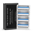 Ручная бритва Qshave Black Spider Man, Германия, лезвие X5, подходит для Quattro Titanium