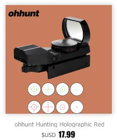ohhunt Охота 4X32 ACOG Настоящее волокно Riflecope BDC Chevron Подковообразная Сетка Тактические оптические прицелы для кал.223.308 Печать логотипа визир